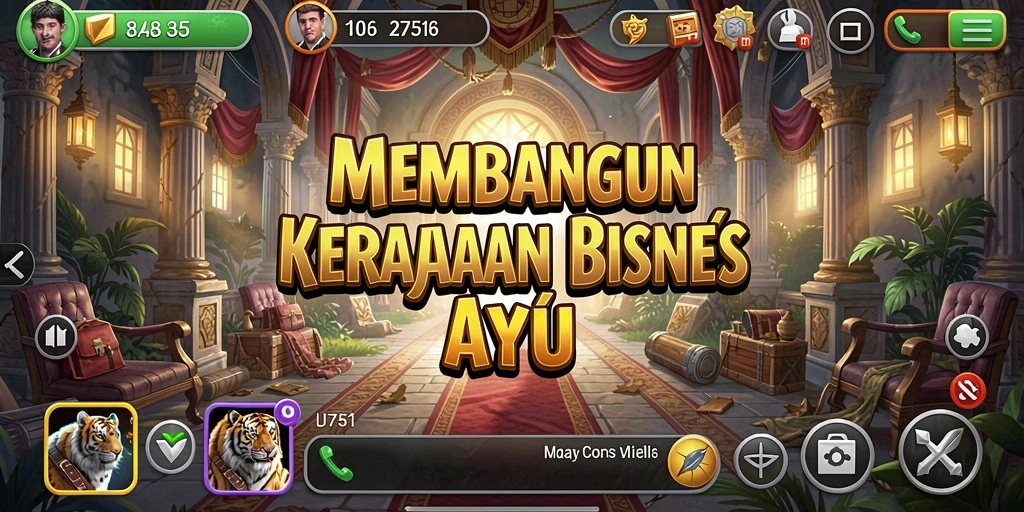 Screenshot gameplay Tycoon dengan grafik menawan.