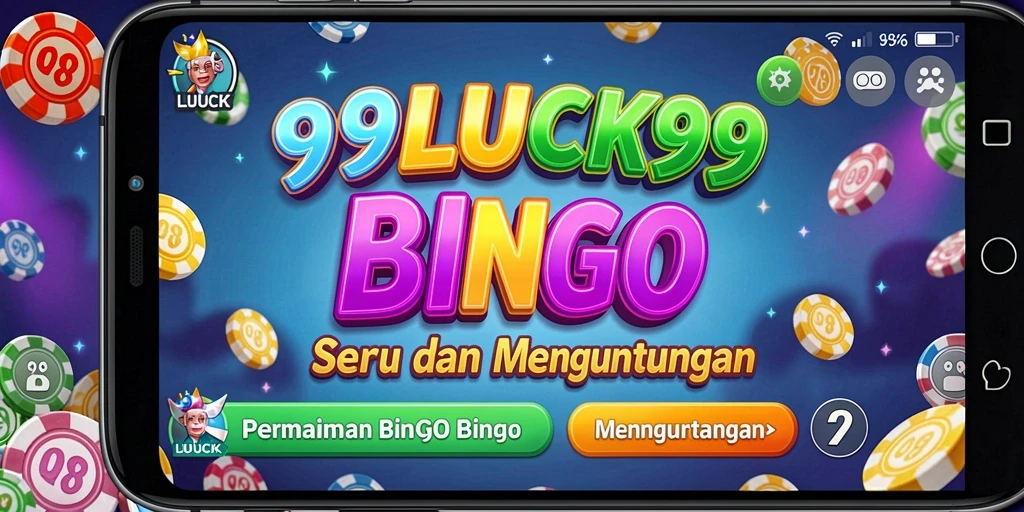 Tampilan screenshot gameplay 99LUCK99 dengan keseruan Bingo.