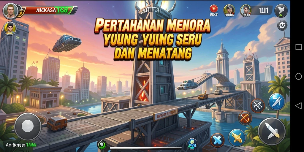 Gameplay menawan ANGKASA168 dalam pertahanan menara yang mendebarkan.
