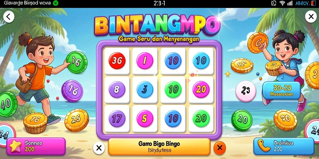Tampilan gameplay BINTANGMPO yang menarik dan interaktif.