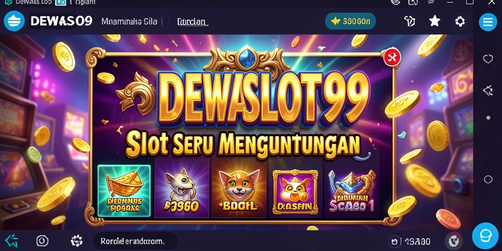 Tampilan interaktif dan menarik dari gameplay DEWASLOT99