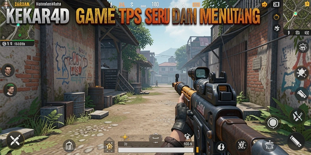 Tampilan aksi seru dari gameplay <strong>KEKAR4D</strong> dalam mode TPS.