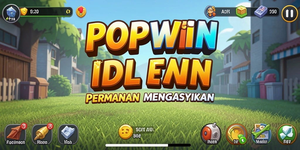 Tampilan gameplay menyenangkan dari <strong>POPWIN</strong> yang menampilkan mekanisme <strong>Idle</strong> yang menarik.