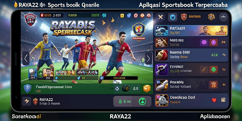 Tampilan utama gameplay RAYA22 dengan berbagai pilihan taruhan.