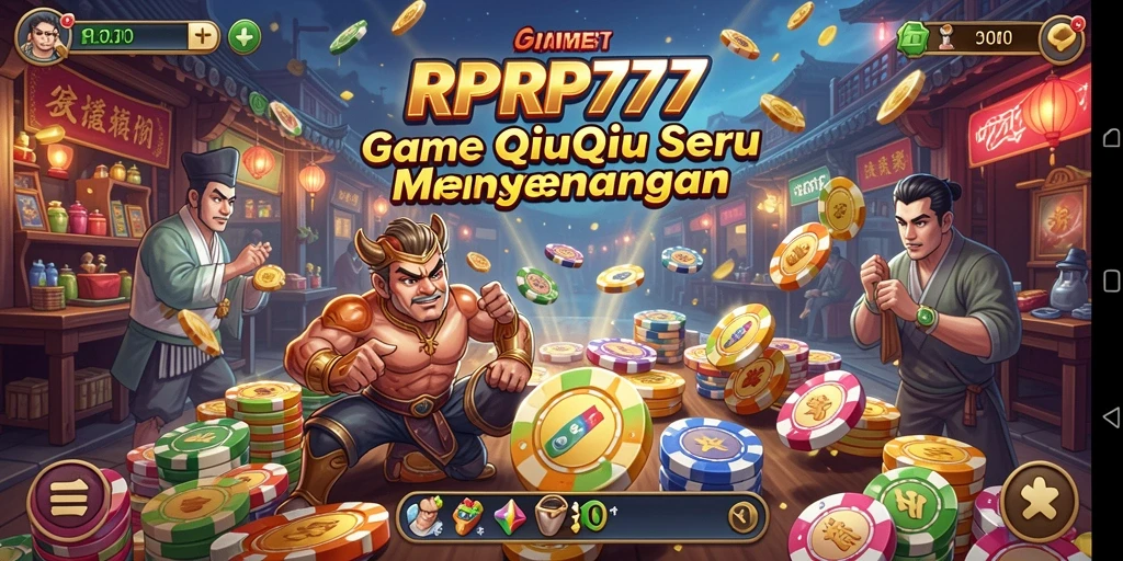 Screenshot gameplay RPRP777 yang menampilkan keseruan permainan QiuQiu.