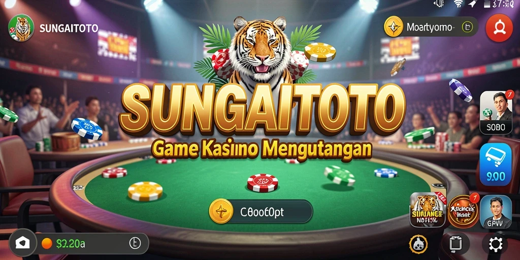 Screenshot SUNGAITOTO menampilkan gameplay Kasino yang seru.